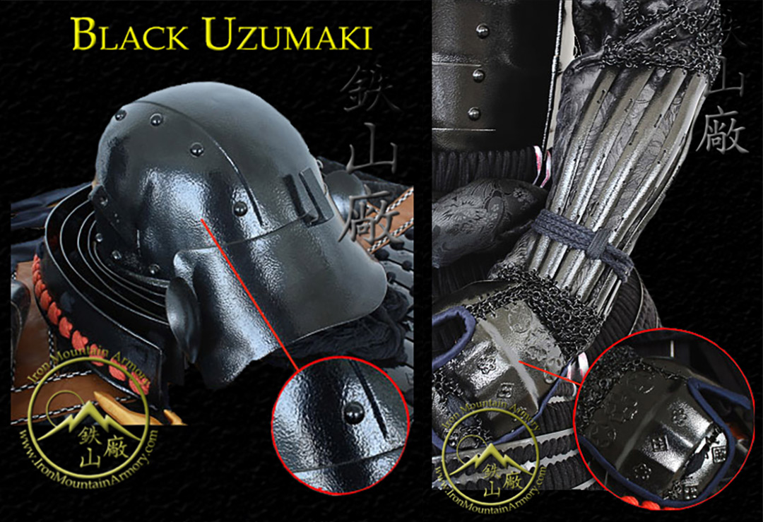 Black Uzumaki Samurai Armor Finish