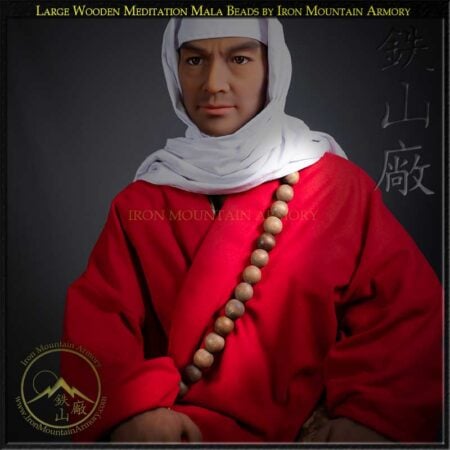 Large Wooden Meditation Mala Beads – Buddhist Samurai Prayer Beads