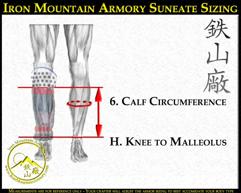 Suneate Custom Fitted Sizing Samurai Armor