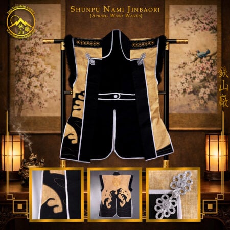 Shunpu Nami Jinbaori Spring Wind Waves Samurai Vest by Iron Mountain Armory
